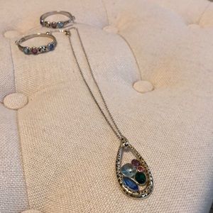 Brighton, earrings, and necklace